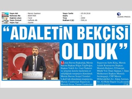 BASINDA BAROMUZ (Adli Yıl Resepsiyonumuz)