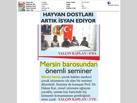 BASINDA MERSİN BAROSU (Çocuk İstismarı Paneli) 06.10.2017