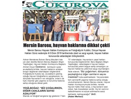 BASINDA BAROMUZ (Mersin Barosu Vatandaşları Hayvan Hakları Konusunda Bilinçlendiriyor)