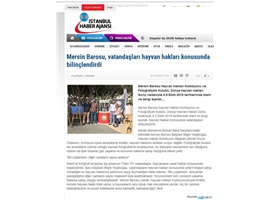 BASINDA BAROMUZ (Mersin Barosu Vatandaşları Hayvan Hakları Konusunda Bilinçlendiriyor)