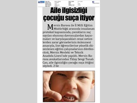 BASINDA BAROMUZ  (Mersin Mesleki ve Teknik Anadolu Lisesi'nde "Suç Sayılan Olumsuz Davranışlar ve Hukuki Sonuçları" Semineri)