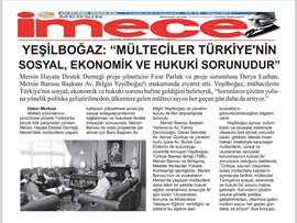 BASINDA  BAROMUZ (Yeşilboğaz: "Mülteciler Türkiye'nin Sosyal Ekonomik ve Hukuki Sorunudur")