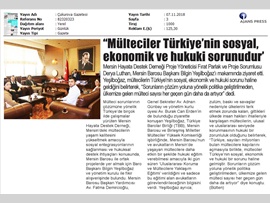 BASINDA  BAROMUZ (Yeşilboğaz: "Mülteciler Türkiye'nin Sosyal Ekonomik ve Hukuki Sorunudur")
