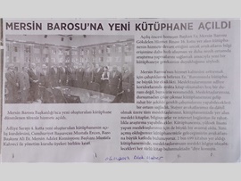 BASINDA BAROMUZ (Baromuza Yeni Kütüphane Açıldı)