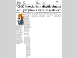 BASINDA BAROMUZ ( Baro Bşk. Er: "CMK Ücretleri Artırılmalı"
