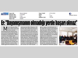 BASINDA BAROMUZ (Baro Bşk. Er: "Dayanışmanın Olmadığı Yerde Başarı Olmaz"