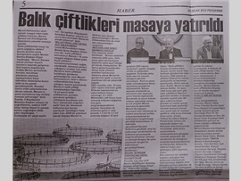 BASINDA BAROMUZ (Balık Çiftliklerinin Çevre ve İnsan Sağlığına Etkileri Konulu Konferans Düzenlendi)