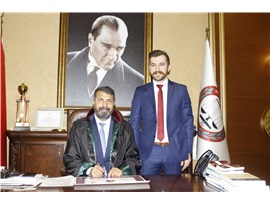 STJ. AV. AGİT HARDAL, YEMİN EDİP CÜBBE GİYDİ