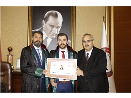 STJ. AV. AGİT HARDAL, YEMİN EDİP CÜBBE GİYDİ