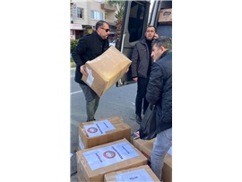 HATAY’DAKİ DEPREMZEDELERE YARDIM TIRLARIMIZIN İLKİ YOLA ÇIKTI