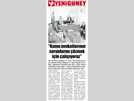BASINDA BAROMUZ (Kamu Avukatlarının Sorunlarını Çözmek İçin Uğraşıyoruz)