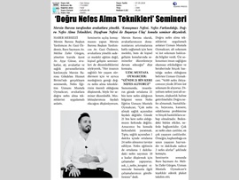 BASINDA BAROMUZ (Avukatlara 'Doğru Nefes Alma Tekniği Öğretildi')