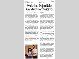 BASINDA BAROMUZ (Avukatlara 'Doğru Nefes Alma Tekniği Öğretildi')