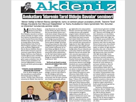 BASINDA BAROMUZ ('İdarenin Taraf Olduğu Davalar' Konulu Seminer)