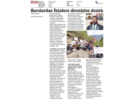 Barolardan İkizdere Mücadelesine Destek