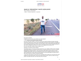 Başkanımız Yeşilboğaz'dan 1 Mayıs Emek ve Dayanışma Günü Mesajı