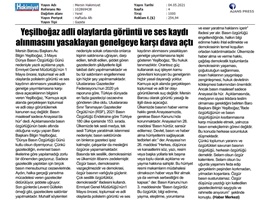 Görüntü ve Ses Kaydı Yasağına Dava Açıldı