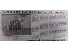 Yeşilboğaz: "Soykırım açıklamasını reddediyoruz ve kınıyoruz"