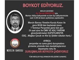 BOYKOT EDİYORUZ !