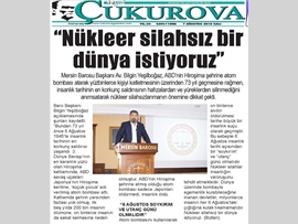BASINDA BAROMUZ (Baro Bşk. Bilgin Yeşilboğaz, "Nükleer Silahsız Bir Dünya İstiyoruz")