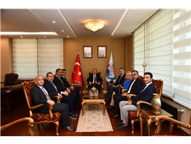 TBB YÖNETİMİ VE BAROMUZDAN, MERSİN VALİSİ SAYIN ALİ HAMZA PEHLİVAN’A ZİYARET