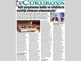 BASINDA BAROMUZ (Yeşilboğaz: "Adil Yargılanma Hakkı Olmazsa Olmazımızdır")