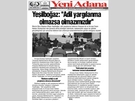 BASINDA BAROMUZ (Yeşilboğaz: "Adil Yargılanma Hakkı Olmazsa Olmazımızdır")