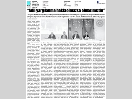 BASINDA BAROMUZ (Yeşilboğaz: "Adil Yargılanma Hakkı Olmazsa Olmazımızdır")