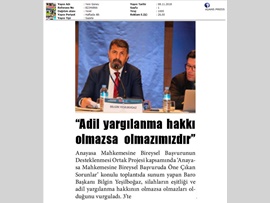 BASINDA BAROMUZ (Yeşilboğaz: "Adil Yargılanma Hakkı Olmazsa Olmazımızdır")