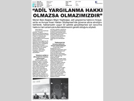 BASINDA BAROMUZ (Yeşilboğaz: "Adil Yargılanma Hakkı Olmazsa Olmazımızdır")
