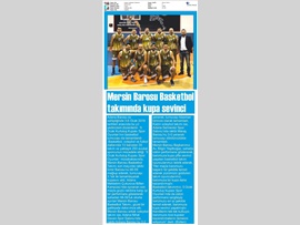 BASINDA BAROMUZ (Basketbol Takımında Kupa Sevinci)