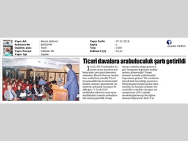BASINDA BAROMUZ (Ticari Uyuşmazlıklarda Arabuluculuk Semineri Yapıldı)