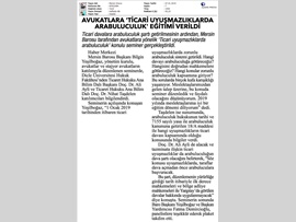 BASINDA BAROMUZ (Ticari Uyuşmazlıklarda Arabuluculuk Semineri Yapıldı)