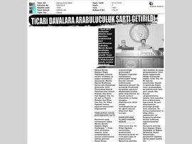 BASINDA BAROMUZ (Ticari Uyuşmazlıklarda Arabuluculuk Semineri Yapıldı)