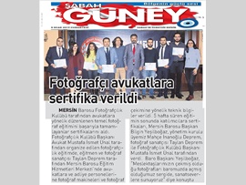 BASINDA BAROMUZ (Avukatlara Temel Fotoğrafçılık Sertifikası Verildi)