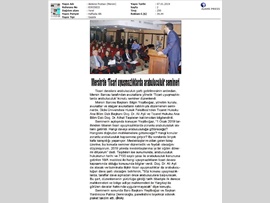 BASINDA BAROMUZ (Ticari Uyuşmazlıklarda Arabuluculuk Semineri Yapıldı)
