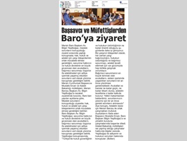BASINDA BAROMUZ (Başsavcı ve Adalet Bakanlığı Müfettişlerinden Baromuza Ziyaret)