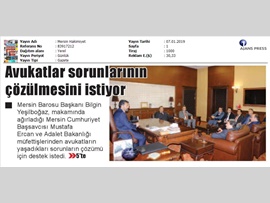 BASINDA BAROMUZ (Başsavcı ve Adalet Bakanlığı Müfettişlerinden Baromuza Ziyaret)