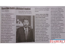 BASINDA BAROMUZ (Başkanımızdan Balık Çiftliklerinin İşletmeye Açılmasına Tepki)