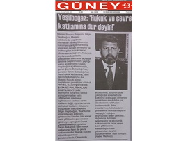 BASINDA BAROMUZ (Başkanımızdan Balık Çiftliklerinin İşletmeye Açılmasına Tepki)