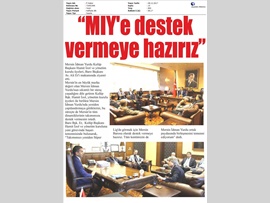 BASINDA BAROMUZ (Mersin İdman Yurdu Yönetim Kurulu'ndan Baro Başkanımız Av. Ali Er'e Ziyaret)