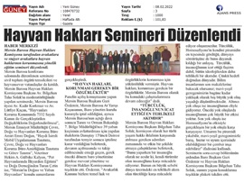 Hayvan Hakları Semineri düzenlendi