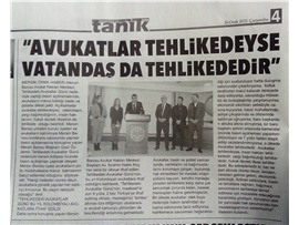 Tehlikedeki Avukatlar Günü basın açıklaması