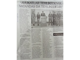 Tehlikedeki Avukatlar Günü basın açıklaması