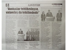 Tehlikedeki Avukatlar Günü basın açıklaması
