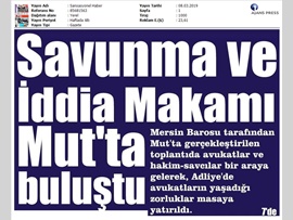 BASINDA BAROMUZ (Avukatlar ve Yargı Mensupları Güçlü Savunma İçin Bir Araya Geldi)