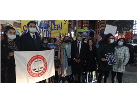 KADIN HAKLARI MERKEZİMİZ FEMİNİST GECE YÜRÜYÜŞÜNE KATILDI