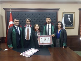 9 STAJYER AVUKATIMIZ, AVUKATLIK RUHSATNAMESİNİ ALDI