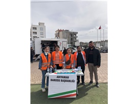 DEPREM KOMİSYONU ÜYESİ AVUKATLARIMIZ ADIYAMAN’DA