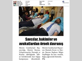 BASINDA BAROMUZ (Avukatlarımızdan Kızılay'a Kan Bağışı Kampanyası)